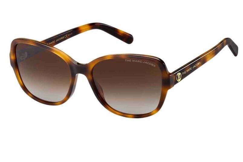 Marc Jacobs MARC-528/S 02IK/LA Havana-Gold/Brown Polarized Women's Sunglasses
