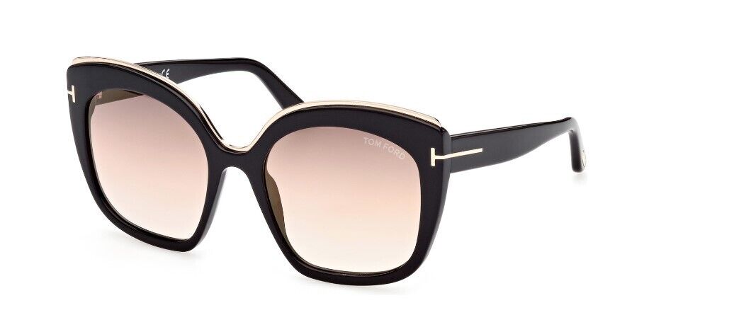Tom Ford FT0944 Chantalle 01G  Black/Brown Gradient  Women's Sunglasses