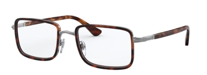 Persol 0PO2473V 513 Gunmetal Havana Rectangular Men's Eyeglasses