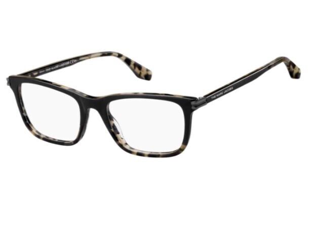 Marc Jacobs MARC-518 0I21/00 Black Havana Grey Rectangle Men's Eyeglasses