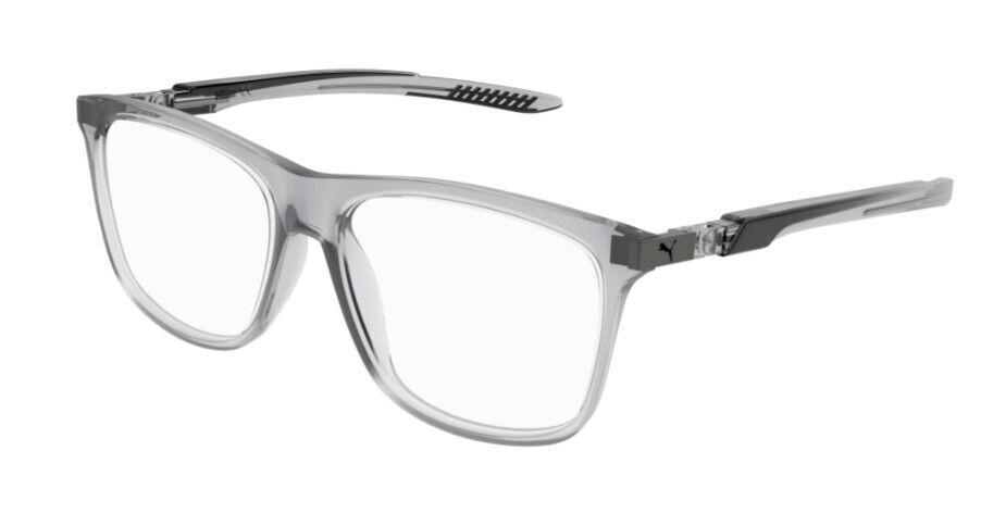 Puma PU0364O 004 Grey-Grey Rectangular Full-Rim Unisex  Eyeglasses