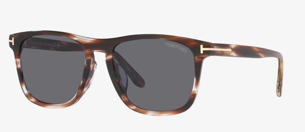 Tom Ford FT0930 Gerard-02 56S Shiny Havana/Brown Square Men's Sunglasses