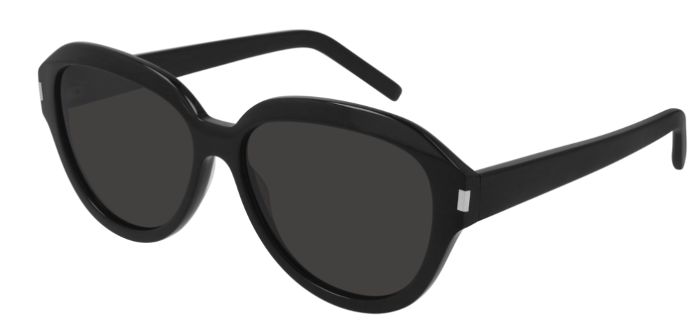 Saint Laurent SL 400 001 Black Round Women's Sunglasses