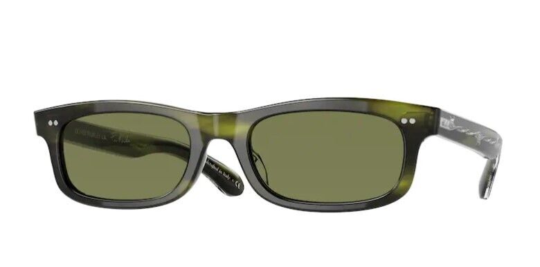 Oliver Peoples 0OV5484SU FAI 16804E Emerald Bark/Green Rectangle Sunglasses
