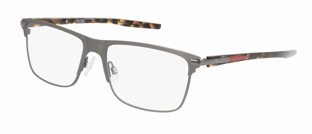 Puma PU 0276O 002 Grey Havana Rectangle Men's Eyeglasses