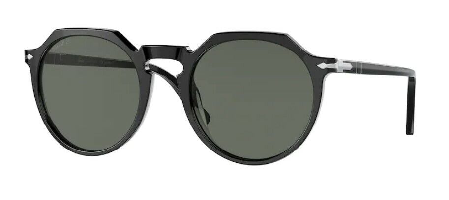 Persol 0PO 3281S 95/58 Black/Green Polarized Unisex Sunglasses