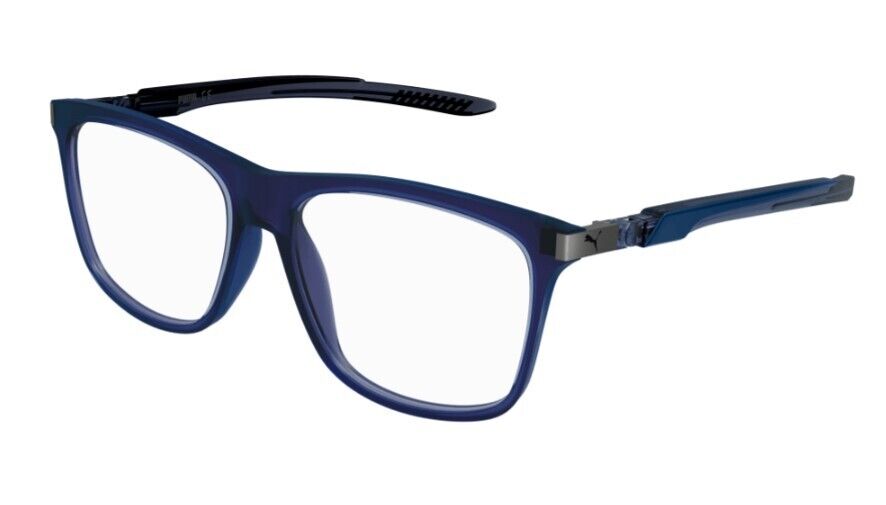 Puma PU0364O 002 Blue-Blue Rectangular Full-Rim Unisex  Eyeglasses