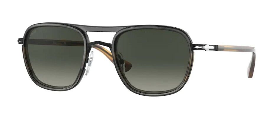 Persol 0PO 2484S 114671 Black Stiped Brown/Grey Gradient Unisex Sunglasses