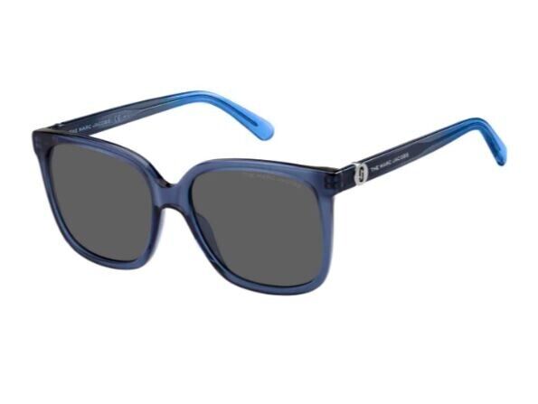 Marc Jacobs MARC-582/S 0ZX9/IR Blue-Azure/Grey Square Women's Sunglasses