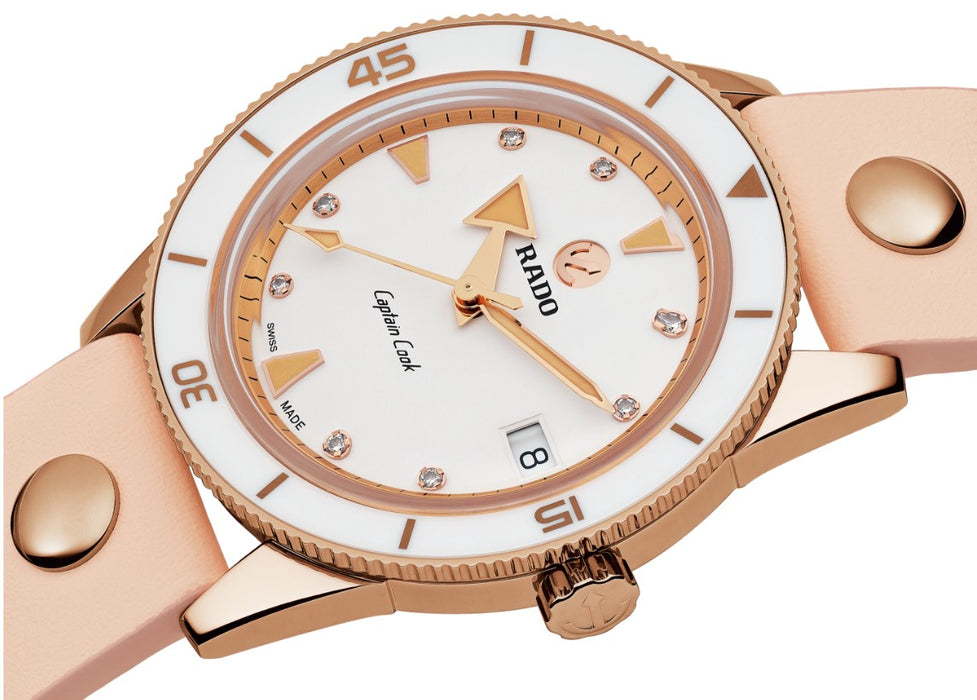 Rado Captain Cook Marina Hoermanseder 37mm White Dial With Two Additional Straps Additional Straps Women's Watch R32139708